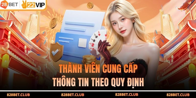 Thành viên cung cấp thông tin theo quy định